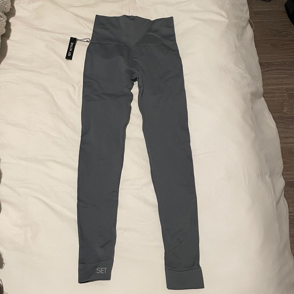 Set active leggings in slate